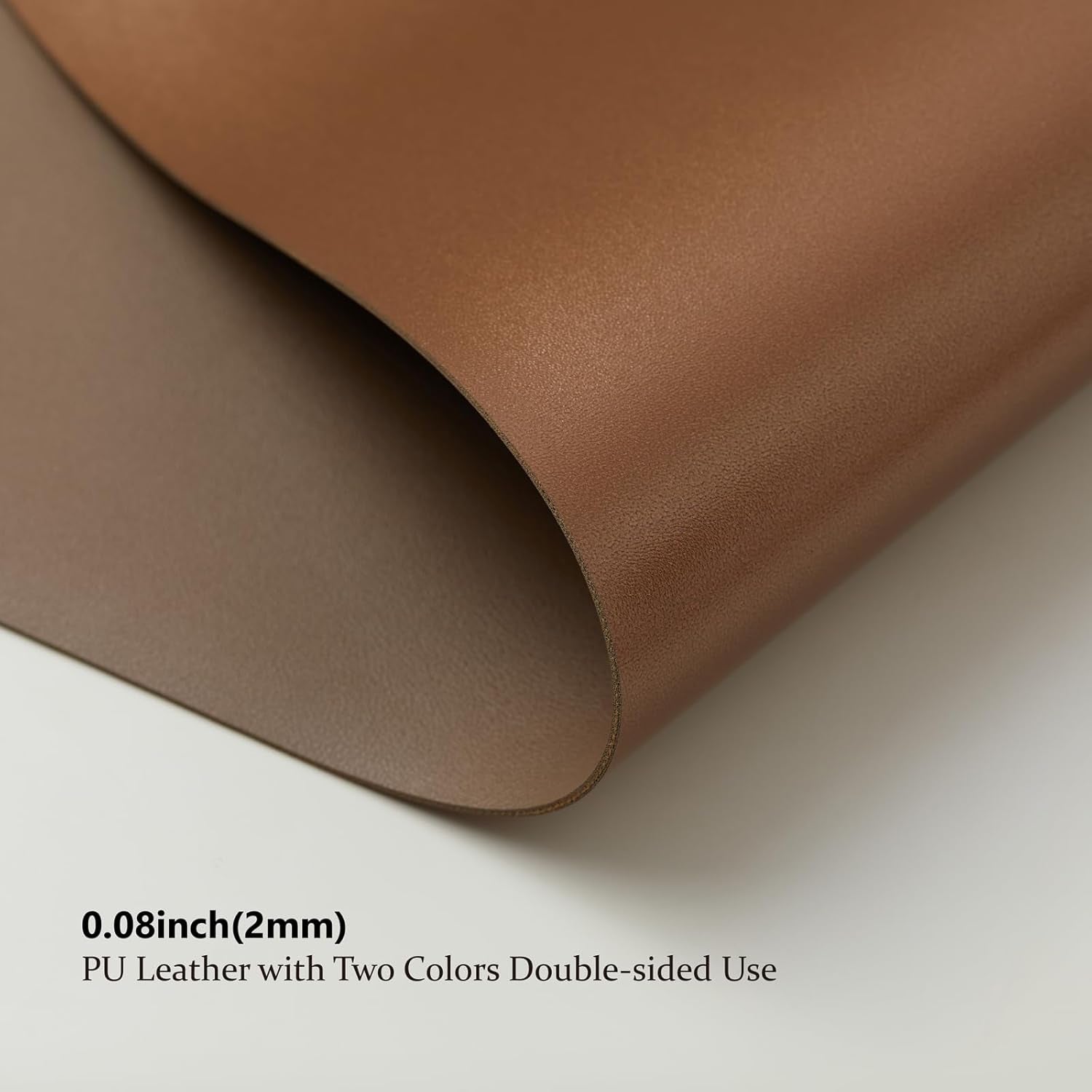 Dual-Sided Leather Desk Mat - Waterproof Desk Pad for Office and Home - Desk Organization Accessory - Large Mouse Pad and Desk Mat (Coffee and Dark Gold, 31.5" x 15.7")